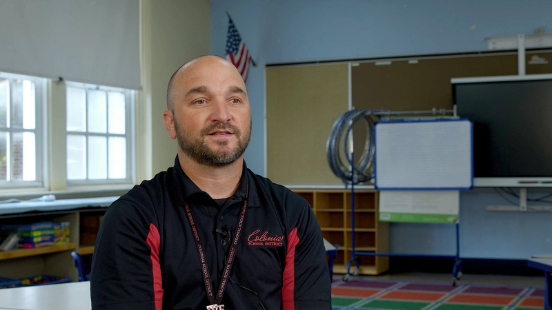 Ted Lambert, Supervisor of Facilities for Colonial Schools on how NPBI helps reduce the spread of germs in the classroom.