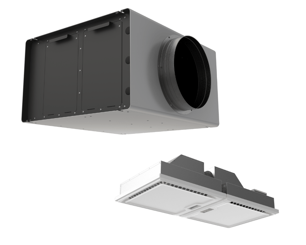 smartIAQ product line of closed-loop clean air systems, including GridSet, Distributed, Centralized, and Performance models.