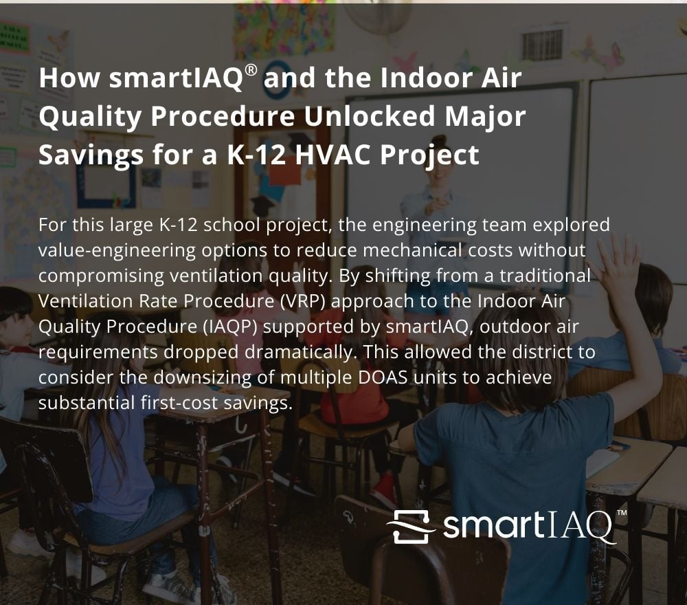 Thumbnail of case study for K-12 school designed with IAQP for cost savings.
