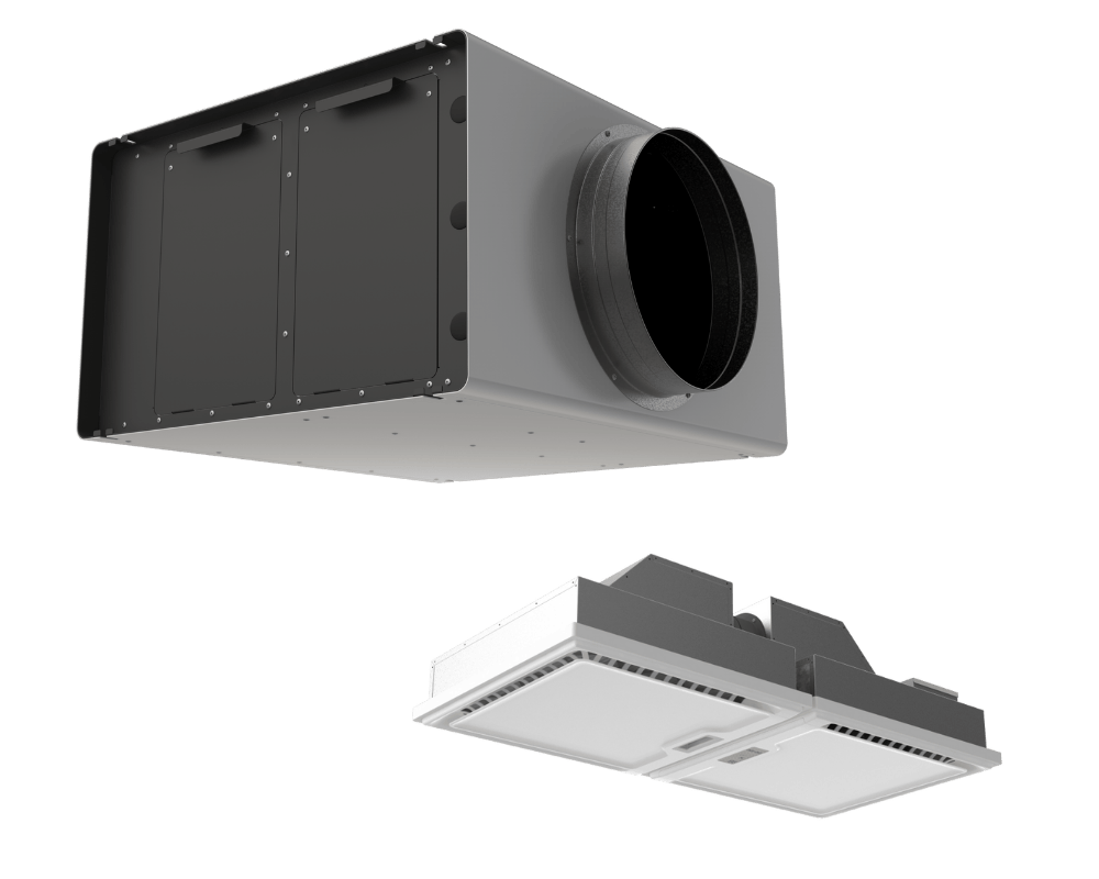 smartIAQ product line of closed-loop clean air systems, including GridSet, Distributed, Centralized, and Performance models.