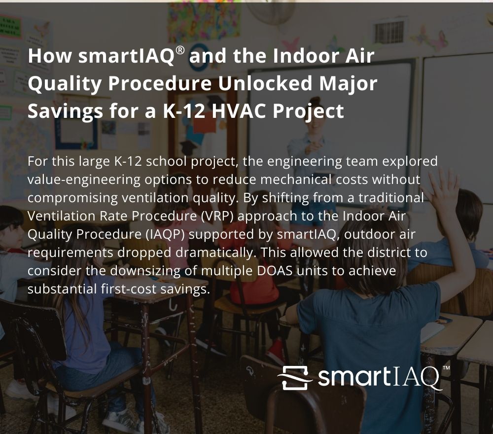 Thumbnail of case study for K-12 school designed with IAQP for cost savings.
