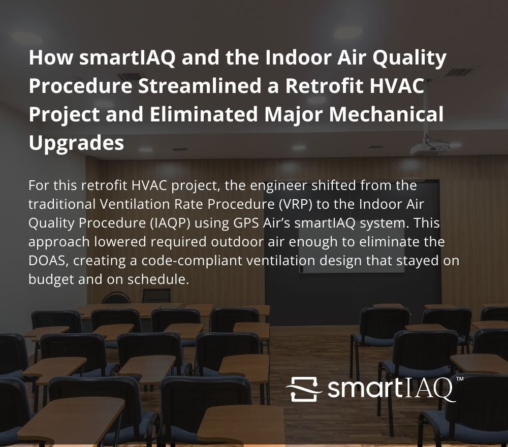 Thumbnail of university classrooms renovated from office space with IAQP.